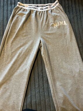 CULTURE Grey 'MAMA' Lounge Pants